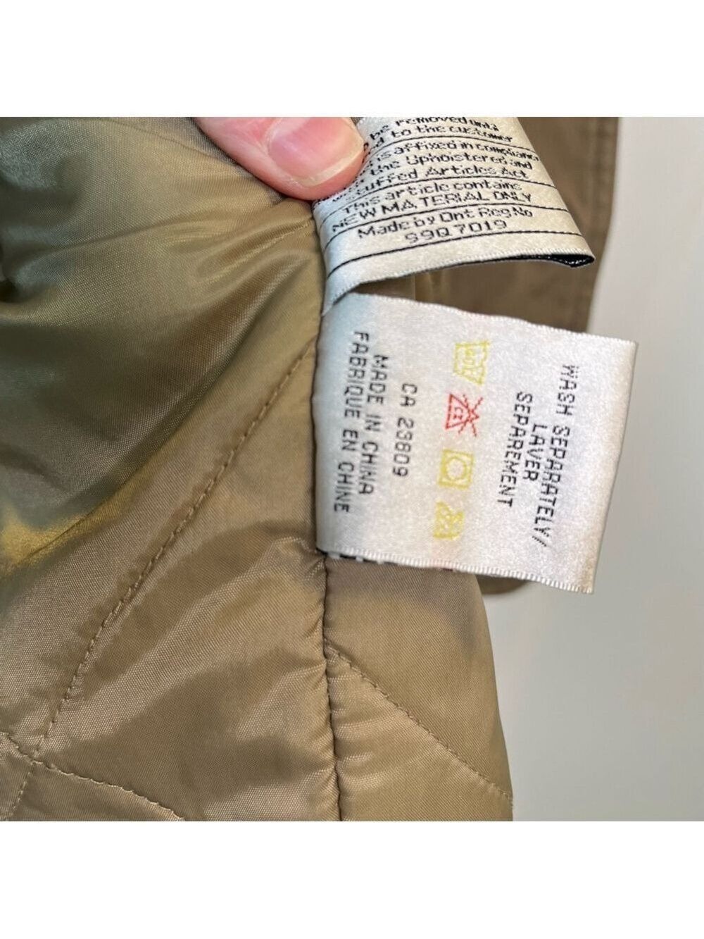 Men's Vintage R&R Chore Jacket Barn Coat Utility Corduroy Collar Khaki Brown 44 - Picture 13 of 16